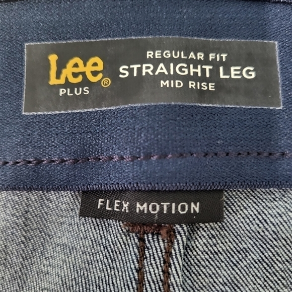 Lee Plus Size 24W Long Straight Leg Jeans NWT - Picture 7 of 9
